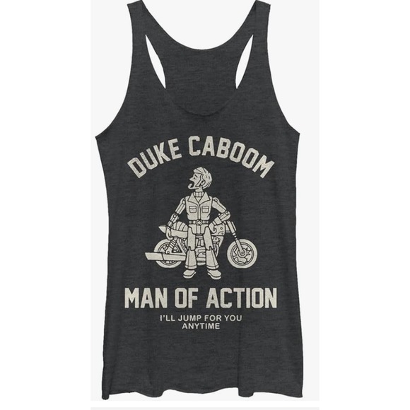Pixar Toy Story 4 Duke Caboom Women's Racerback Tank Top - Size M * W1310 - Picture 1 of 3